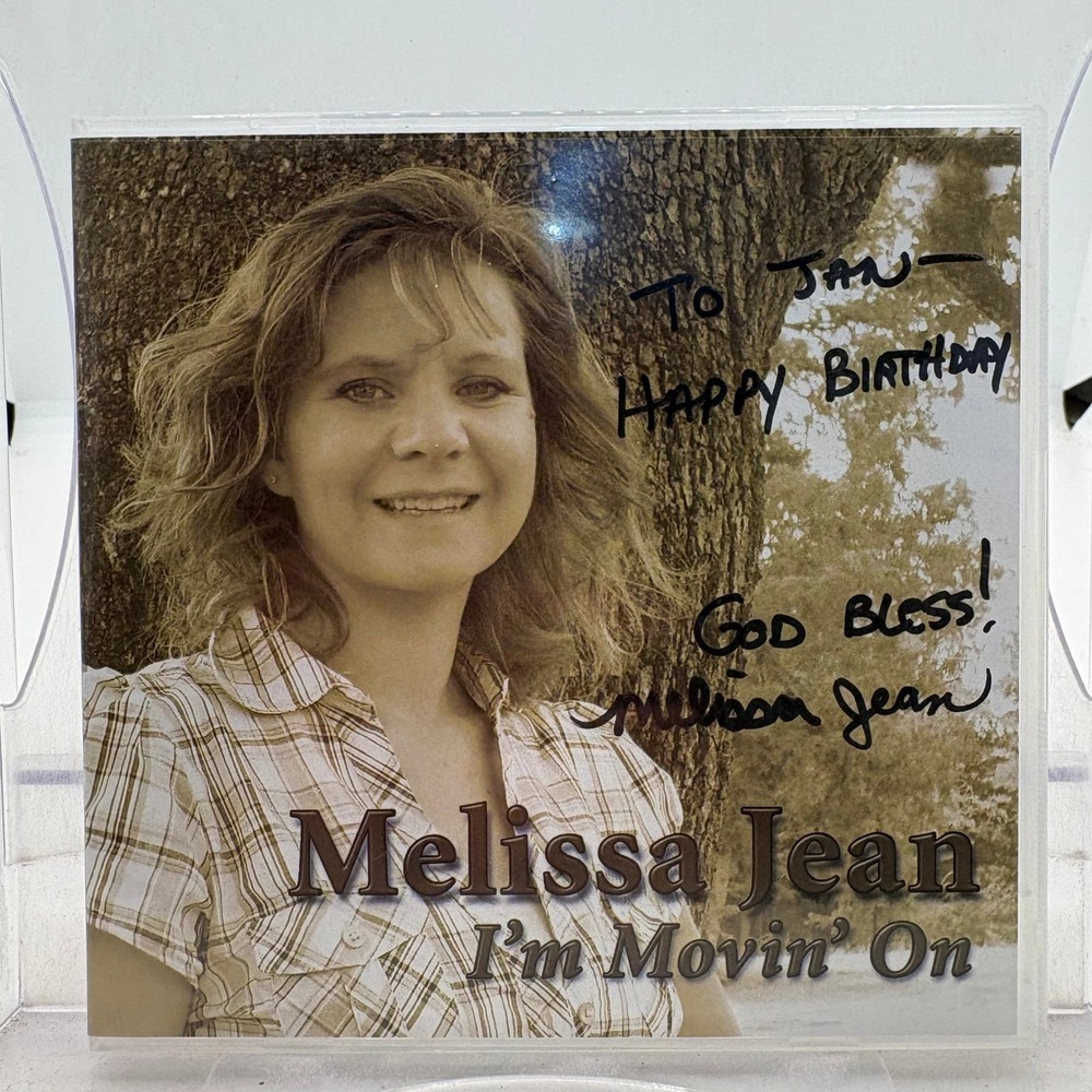 Melissa Jean Im Movin On CD Signed Autographed Country Gospel Music Album